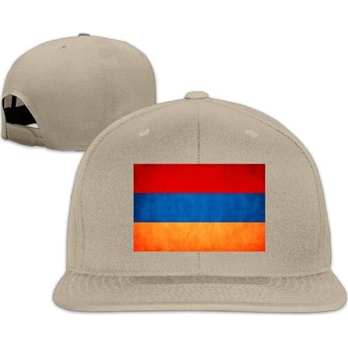 Visor Hat Armenia Grungy Flag Baseball Caps Grid Men Women Hip Hop Hat Adjustable Trucker Cap Bandanas