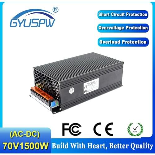 Switching Switch Power Supply 70V 21.4A 1500W Transformer 110V 220V AC-DC SMPS For Radio Electronics Stepper Motors