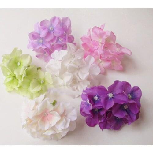 Artificial flowers head DIY simulation hydrangea flowers silk flowers artificial flowers decorative