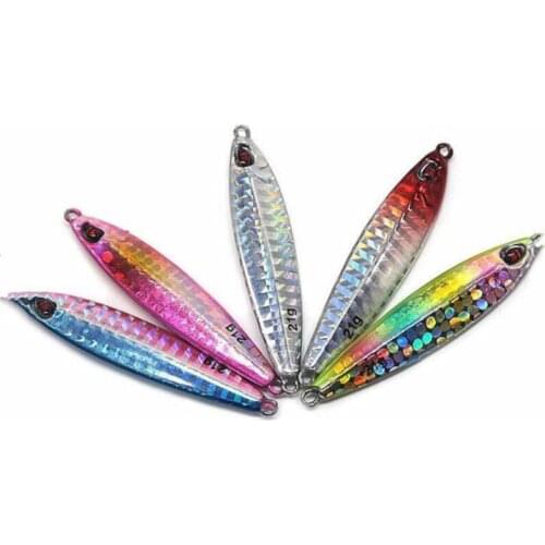 Laser fishing lure swimbait 10g/14g/21g/ Micro Jigging Lead 3D Eyes Metal Jig Slow Jigging/Trolling Metal Spoon Fishing Lure