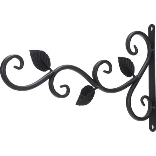 Metal Hanging Basket Brackets Balcony Garden Plant Hanger Hook Wall Garden Decor For Lanterns Baskets Plants Hanging
