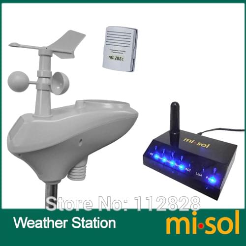 MISOL / IP OBSERVER Solar Powered Wireless Internet Remote Monitoring Weather Station