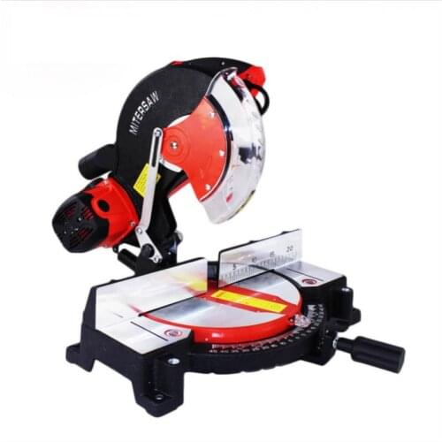 10 Inch 1800W Multi-Function Saw Aluminum Machine Saw Aluminum Machine Belt Profile Cutting Machine Type Miter Saw 6000R/min