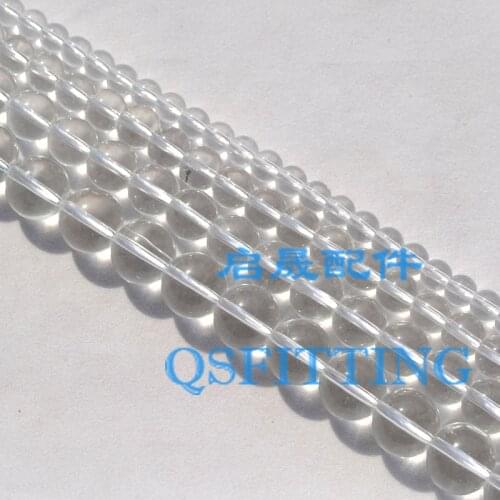 DIY fashion jewelry Accessory Transparant Crystal Beads Round Shape Nature Crystal 6MM-12MM Glass Beads Bracelet Departments