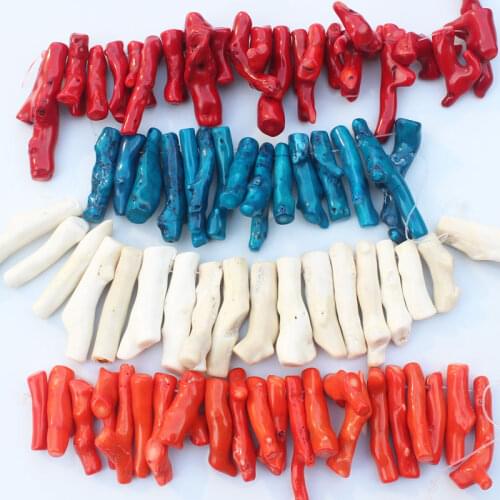 Natural Coral 8-50mm Freeform, Red , Blue ,Orange , White , 8"per strand For DIY Jewelry making ! Mixed wholesale for all items