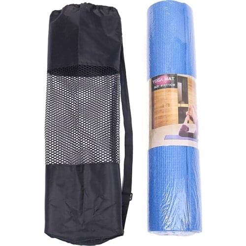 1 Pc Nylon Mesh Center Yoga Mat Bag Adjustable Strap Pilates Carrier Fitness Body Building Sports Equipment
