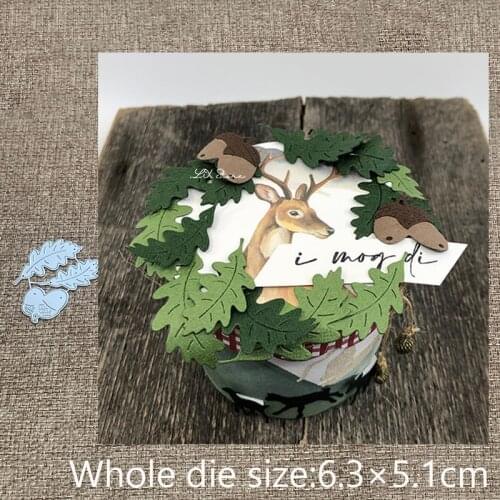 New Design Craft Metal stencil mold Cutting Dies nuts leaves decoration scrapbook die cuts Album Paper Card Craft Embossing