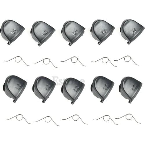 OOTDTY 5 Pairs L2 R2 Trigger Replacement Parts Buttons For PlayStation 4 PS4 Controller