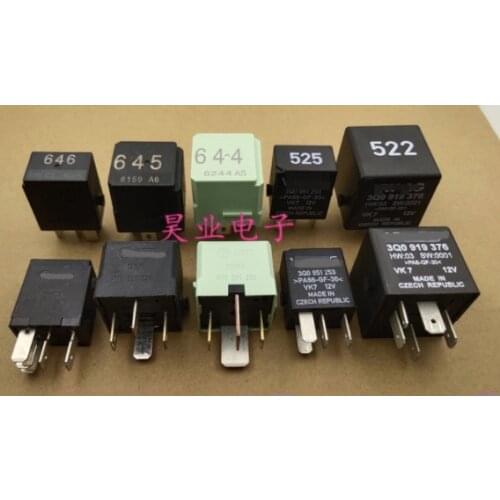 1pc for Volkswagen Audi car relay 4 5 feet 646 645 644 525 522 4pin 5pin