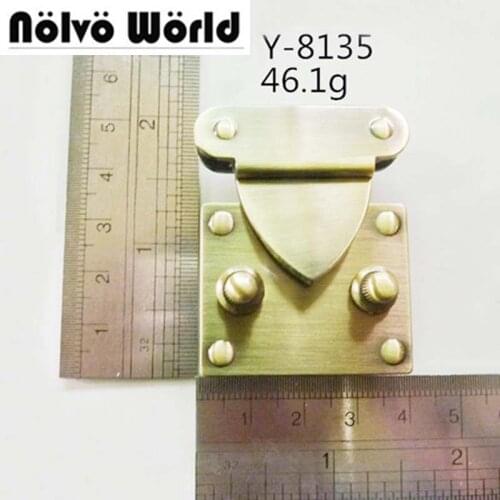 10pcs Brush antique brass Metal lock accessories for Suitcase bag purse sewing