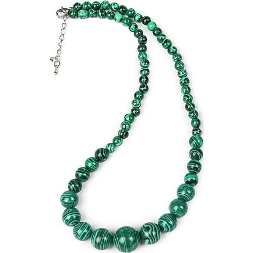 Light green confectionery Make Green Ma-la-chi-t-e-jewelry series necklace, suitable for holiday gift