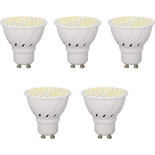 GU10 LED Spotlight Bulb 6W AC220V LED Lamp SMD2835 60LEDs Super Bright Led Downlight Cold/Warm White Corn Light Lampada 5pcs/lot