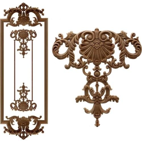 VZLX New Rubber Wood Carved Applique Retro Furniture Crafts Decor Vintage Home Decoration Accessories Figurine Wooden Letters