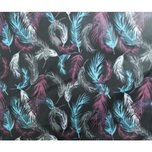 YY DIY Pretty 50x140cm Coloryful Feather Polyester Lining Fabric