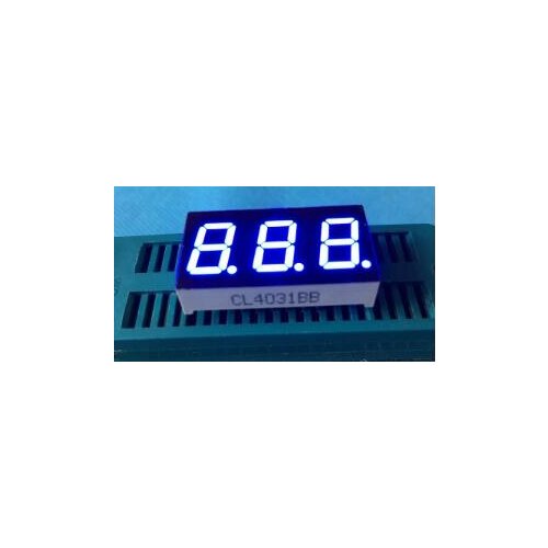 10PCS x 3Bit 0.4 inches bule Common Cathode/Anode Single Digital Tube LED Display Module