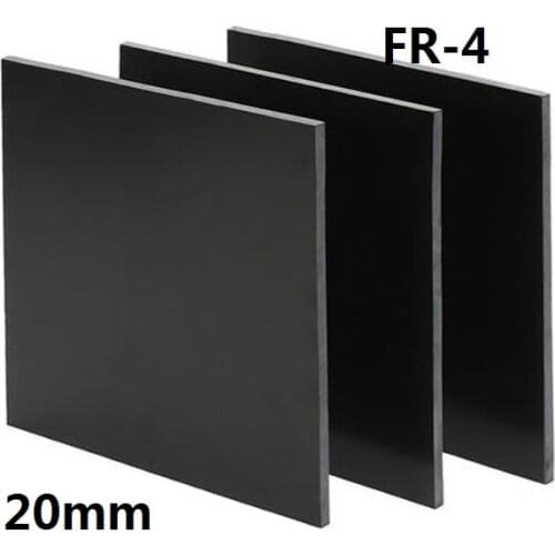 20mm thick black FR4 fiberglass sheet glass fibre plate GFRP GF board black epoxy plate FR-4 Insulation and anti-static sheet
