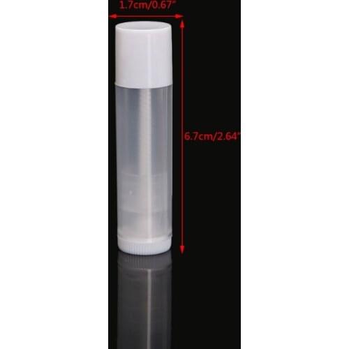 20pcs DIY Empty Colorful Lip Balm Lipstick Cream Tube Bottle Cosmetic Container