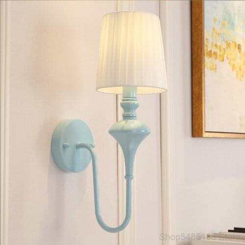 American Simple Wall Lamp Creative Personality Living Room Bedroom Study Office Staircase Corridor Hotel Aisle Decorative Lamps