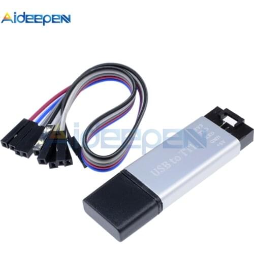 CP2102 USB 2.0 to TTL UART Module 5Pin Serial Converter STC Replace FT232 Module Support 5V/3.3V With Aluminum Shell Case