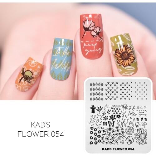 Nail Art Template Stamp Plate Butterfly Dragonfly Bee Flower Pattern Image Printing Stencil Plate For DIY Design Nail Art Tool