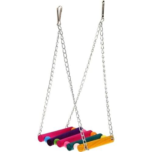 Pet Bird Parrot Parakeet Budgie Cockatiel Cage Bird Toys HangingToy Brinquedo Hammock Swing Toy 1pcs Birds Toy