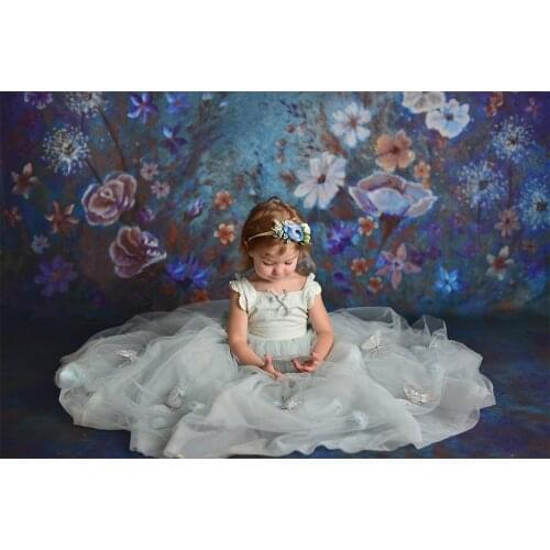 Newborn Birthday Portrait Photography Backdrop Photo Studio Children Floral Retro Artistic Background Abstract Flowers Photocall