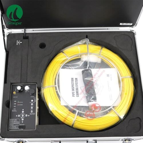 Pipe Inspection Camera 710D 20M/65ft Video Sewer Pipe Inspection Survey Camera Waterproof IP68 23mm/0.9inch 12 LED Light 7 Inch