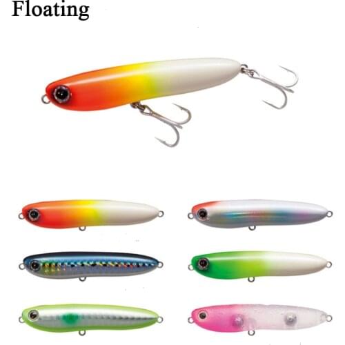 Topwater Pencil Floating Fishing Lure 67mm 6.5g Bass Fishing Tackle 2021 Saltwater Lures Rattle Walk The Dog Wobbler Surfcasting