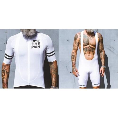 Love the pain 2020 cycling jersey set Mens summer short-sleeved cycling clothing Outdoor sports jerseys are quick-drying