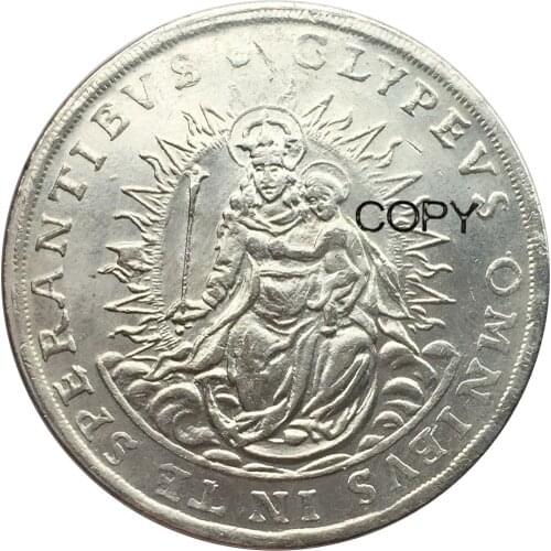 Germany 2 Thaler Electorate of Bavaria 1626 Cupronickel Plated Silver Copy Coins