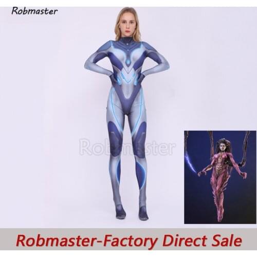 Sarah Louise Kerrigan Cosplay Costumes Spandex Zentai Suit StarCraft Kerrigan Jumpsuit Bodysuit Halloween Costume Women Kid