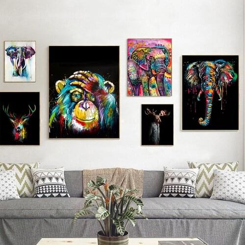 Colorful Tree Windows Canvas Painting Wall Art Vitality Posters and Prints Wall Pictures for Living Room Decoration Home Decor