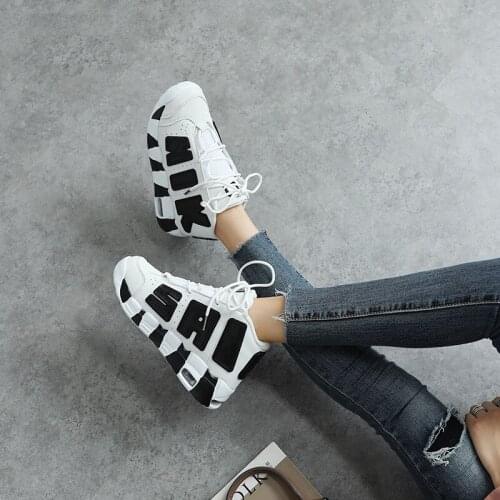 Fashion air cushion high-top basketball sports shoes Sneakers Women Vulcanized Shoes Casual Sneaker Warm Fur Chunky