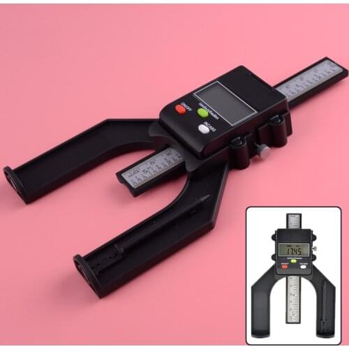 LETAOSK LCD Digital 80mm Magnetic Height Depth Gauge Ruler Tester Measure for Woodworking Table Saw