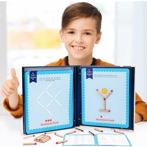 Matches Jigsaw Game Thinking Match Montessori Childrens Educational Toys Wooden Toys Early Education Aid Tool Toys