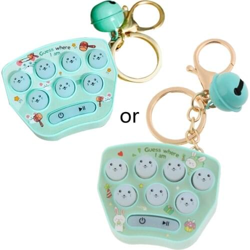 Mini Hamster Memory Game Toy Keychain Led Electronic Hamster Button Game Machine Fidget Childrens Adult Toys