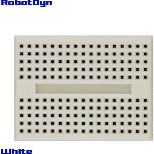 Solderless Mini Breadboard, size: 3.5x4.5cm. White color