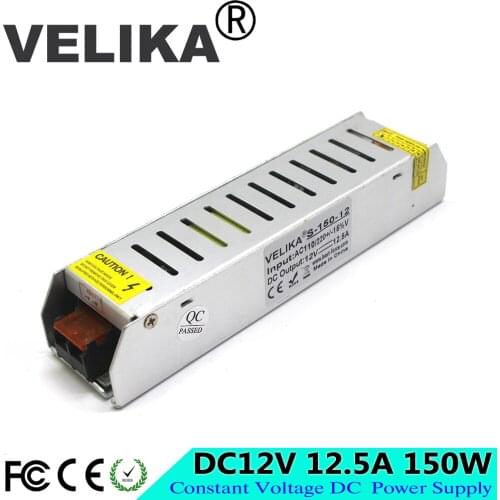 New Arrival 12V 12.5A 150W Switching Power Supply Driver AC 100-240V Input to DC12V Output SMPS for LED Strip light 3D Printer