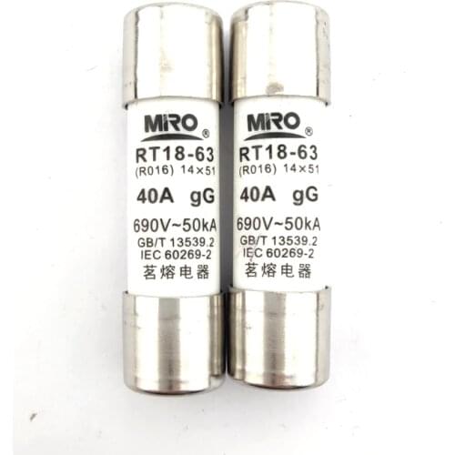 Ming fused RO16-40A (RT14-32 RT18-63) 14*51 fuse R016 fuse