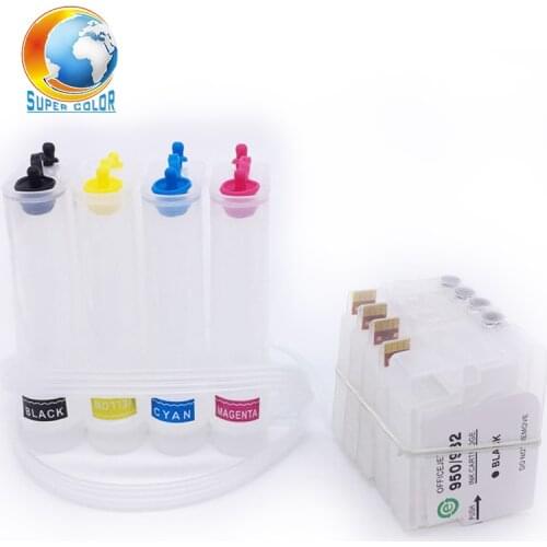 Empty CISS 932 933 XL For HP Officejet 6100 6600 6700 7110 7610 7612 printer with permanent Chips