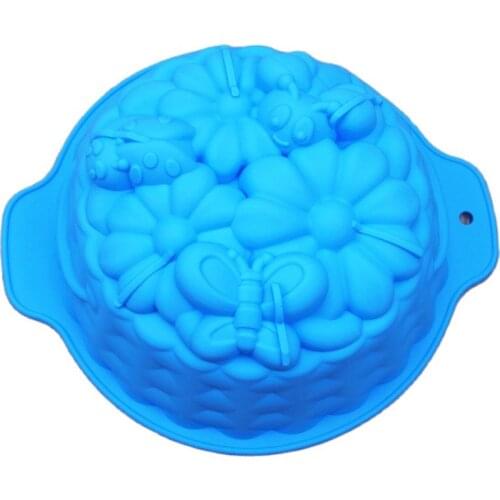 Silicone Insect Flowers Cake Chocolate Soap Pudding Jelly Candy Ice Cookie Biscuit Mold Mould Pan Bakeware E426
