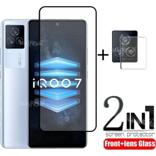 Full Cover Glass For iQOO 7 Glass For iQOO 7 iQOO7 Tempered Glass Flim Protective Screen Protector For iQOO 7 Lens Glass 6.62"