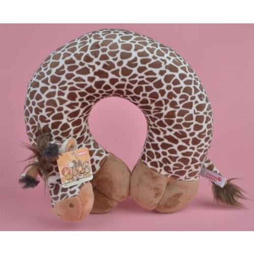 Giraffe Cartoon Plush U Shaped neck travel pillow, Plush Head Cushion Rest Pillow Free Shipping