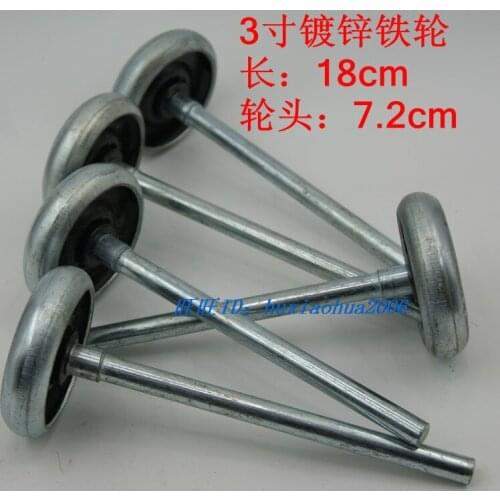 Lengthen metal wheel/roller for door/window galvanized iron pulley 18 cm long wheel 7.2 cm Dia garage door roller