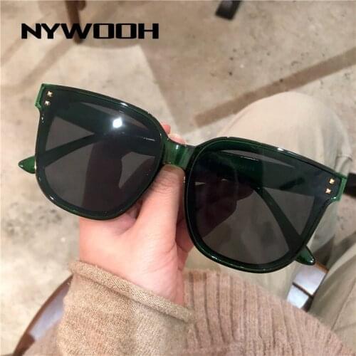 NYWOOH Vintage Square Sunglasses Women Luxury Designer Oversized Sun Glasses Men Classic Driving Shades Eyewear UV400