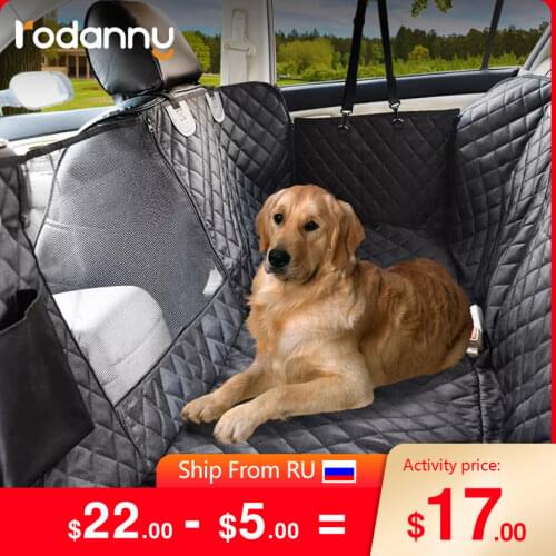 Rodanny Waterproof Portable Folding Car Dog Carrier Dog Car Seat Cover Scratch Proof Hammock with Zipper and Pocket Travel Mats
