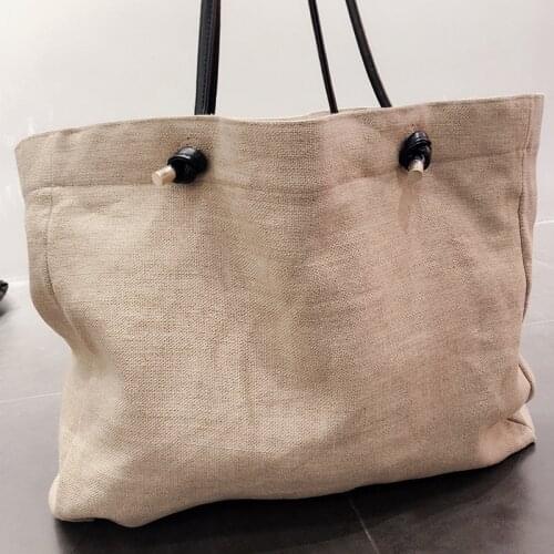 Womens One-Shoulder Bag Letter Logo Printed Large-Capacity Shopping Bag