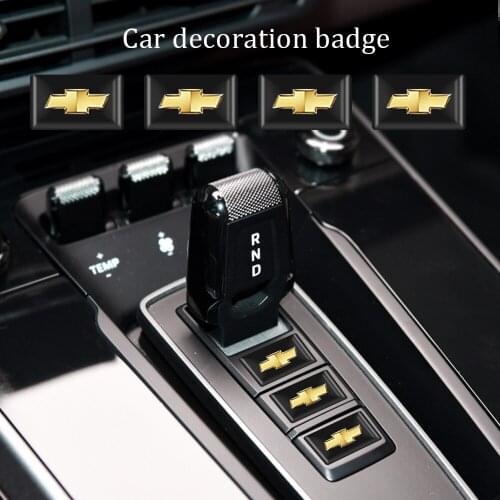 10Pcs 3D Car Styling Decorative Epoxy Resin Emblem Badge Sticker Decals for Chevrolet Captiva 2007-2010-2015 Auto Accessories