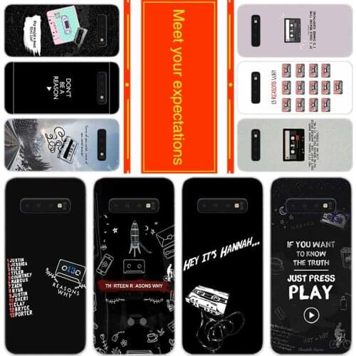 13 reasons why netflix Soft Case for Samsung Note 20 10 9 8 TPU Silicone Cover Pack Note20plus Note10plus Bumper Bag