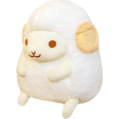 40CMNew bubble plush sitting round tricolor sheep plush toy, birthday Christmas gift